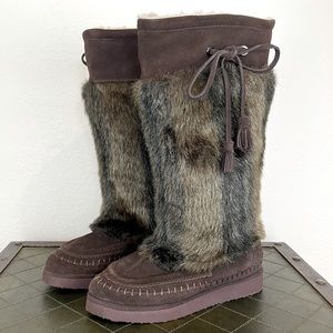 Colin Stuart Faux Fur Boots